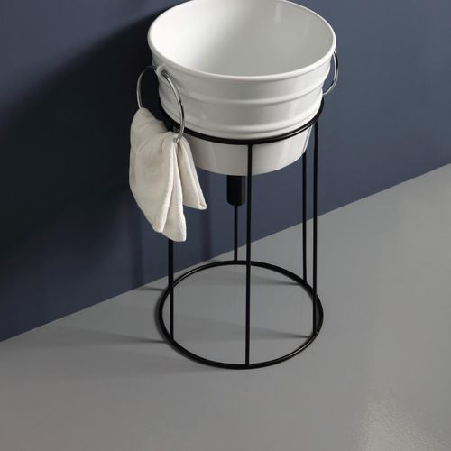 Waschbecken-Unterbau / Metall - BCL01STFNO - horganica