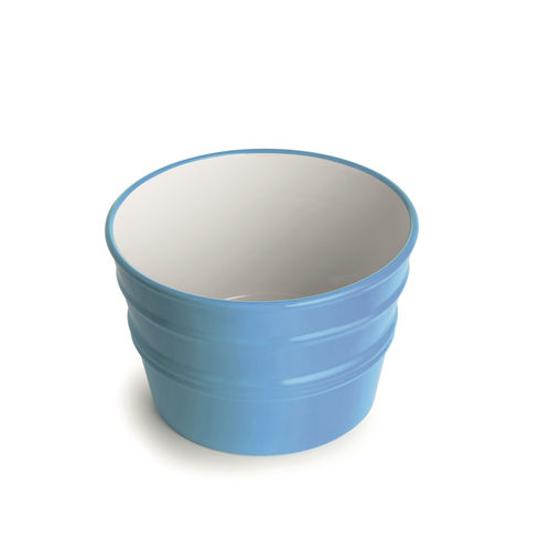 Aufsatzwaschbecken - BCL03TCO - horganica - Keramik / mit integriertem Handtuchhalter / zweifarbig