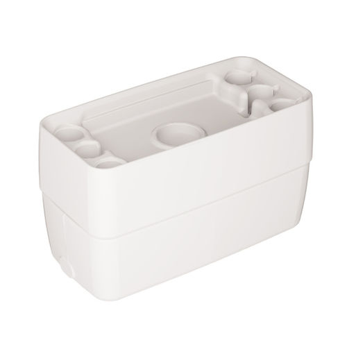 Kunststoff-Pflanzkübel - SUPRABASE WHITE - Supragarden - rechteckig / modern / für Gewerbegebrauch