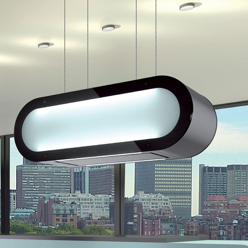 Inseldunstabzug - THALIA - Klugmann Hausgeraete GmbH - mit integrierter Beleuchtung / originelles Design / schwarz
