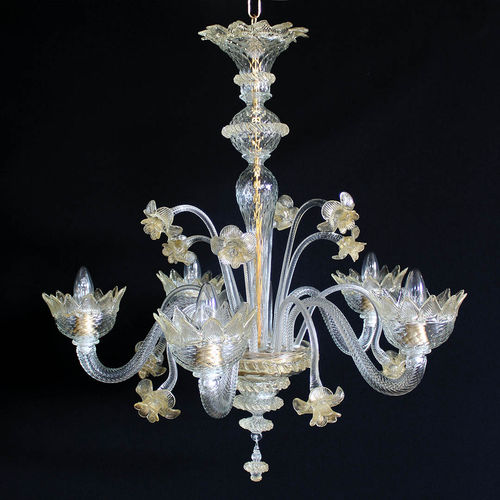 Klassischer Kronleuchter - NEVADA - Magie di Murano - geblasenes Glas / Muranoglas / für Gewerbegebrauch