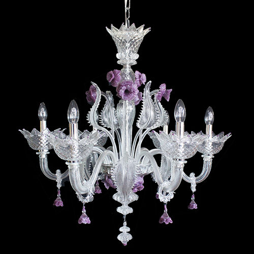Klassischer Kronleuchter - BUDAPEST - Magie di Murano - geblasenes Glas / Muranoglas / für Gewerbegebrauch