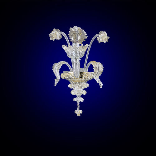 Klassische Wandleuchte - CLEOPATRA APPLIQUE - Magie di Murano - für den Innenraum / geblasenes Glas / Muranoglas