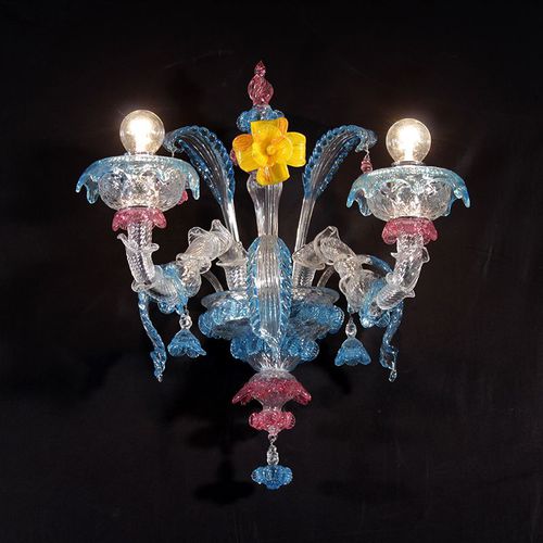 Klassische Wandleuchte - ISTANBUL  - Magie di Murano - für den Innenraum / geblasenes Glas / Muranoglas