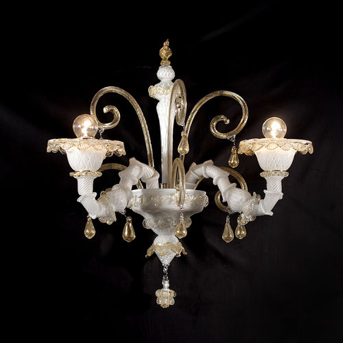 Klassische Wandleuchte - PRAGA  - Magie di Murano - für den Innenraum / geblasenes Glas / Muranoglas
