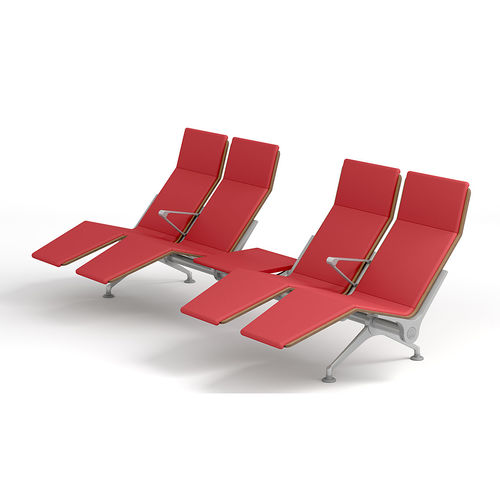 Metall-Traversenbank - RECLINER SYSTEM - IMAT MOBILIARIO Y DISEÑO S.A. - Buche / Polyurethan / Viersitzer