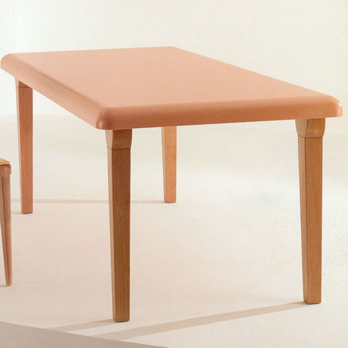 Moderner Tisch - CIESSE - Monolite Ipergres - Keramik / Gestell aus Holz / rechteckig