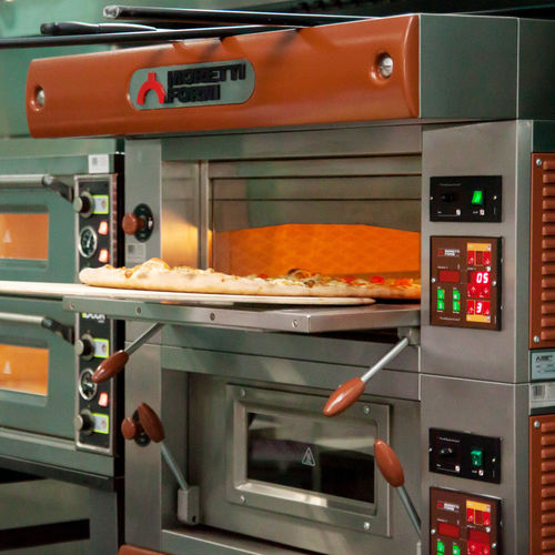 Profi-Pizzaofen - Monolite Ipergres - Gas / freistehend / mit 2 Kammern