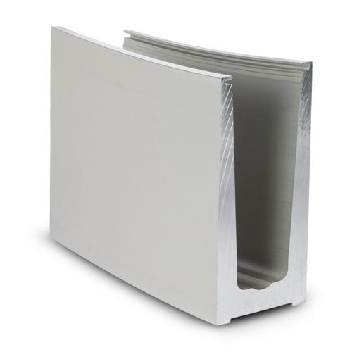 Profil / gebürstetes Aluminium - 10.6010.003.14 - OnLevel - U-förmig / für Geländer / Fertig