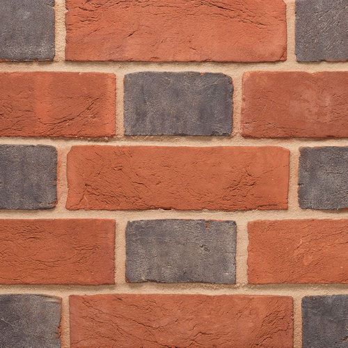 Ziegel für Fassaden - HEADER - Imperial Handmade brick - Massiv / rot / blau