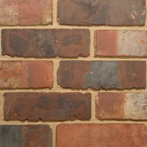 Ziegel für Fassaden - 3″ WEATHERED PRE WAR BANDED WIRECUT - Imperial Handmade brick - Massiv / gealtert / handgefertigt