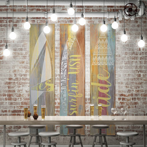 Dekorplatte für Wand - WOOD FLUO SURF - GROSFILLEX - für Küche / für Feuchträume / Verkleidung