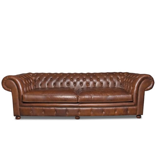 Chesterfield-Sofa - CHESTWICK - Bendic International - für Yacht / Leder / mit abnehmbarem Kissen
