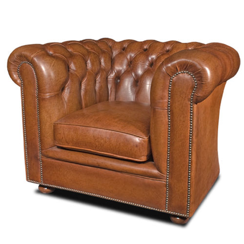 Chesterfield-Sessel - BALMORAL - Bendic International - Leder / Buche / mit abnehmbarem Kissen