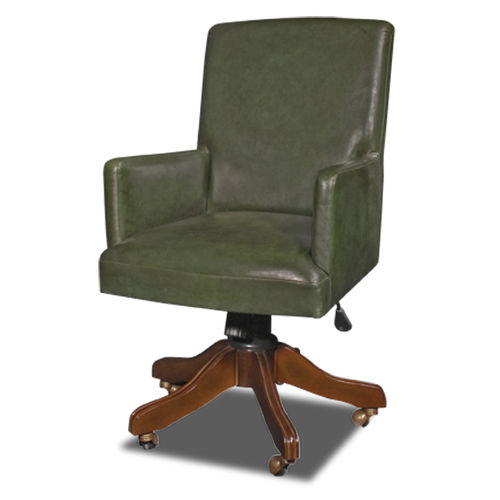 Klassischer Bürosessel - CHERTSEY - Bendic International - Leder / Holz / schrägstellbar