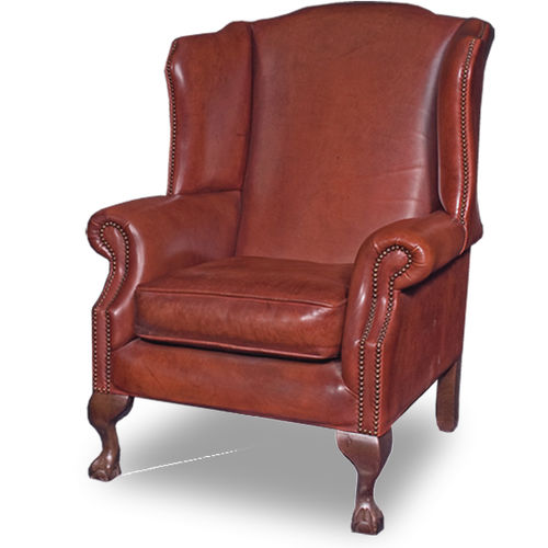 Klassischer Sessel - GEORGIAN - Bendic International - Leder / Holz / mit abnehmbarem Kissen