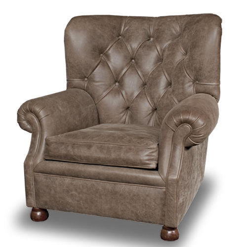 Chesterfield-Sessel - OLDHAM - Bendic International - Leder / mit abnehmbarem Kissen / Ohren