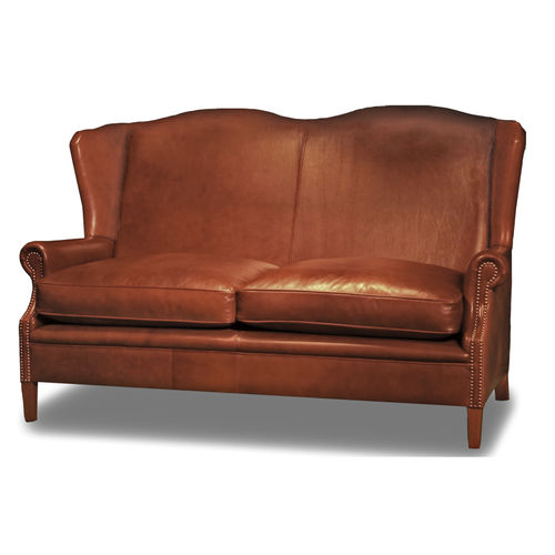 Klassisches Sofa - WING  - Bendic International - für Yacht / Leder / mit abnehmbarem Kissen