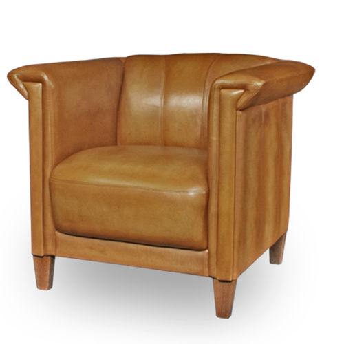Sessel / Art Deco - BRIXTON - Bendic International - Leder / schrägstellbar / grau