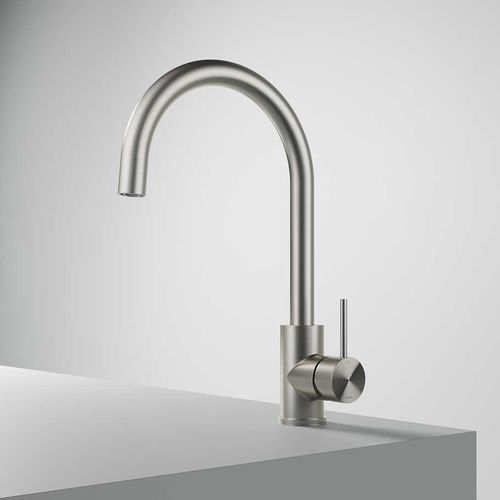 Aufsatz-Einhebelmischer - FKM30 - hotbath - Edelstahl / für Küche / 1-Loch