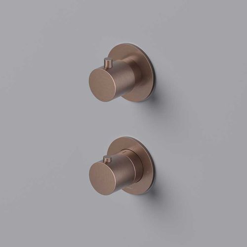 Zweigriffmischer für Dusche - CB7009 - hotbath - Einbau / thermostatisch / Messing