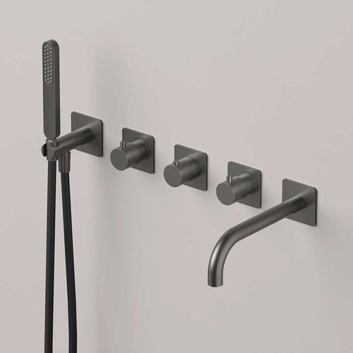 Badewannen-Einhebelmischer - GL7072 - hotbath - einbaufähig / thermostatisch / Messing