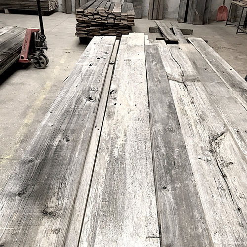 Fassadenverkleidung aus Lamellen - BAG011 - Bois Antique - Holz / in Naturoptik