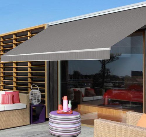 Fallarmmarkise - BON PLAN - Ici Store - manuell / für Terrasse / grau