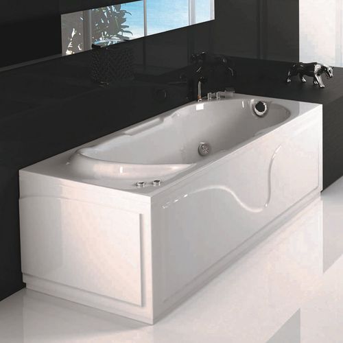 Freistehende Badewanne - DANAE - hydrobs - Holz / Acryl / Wassermassage