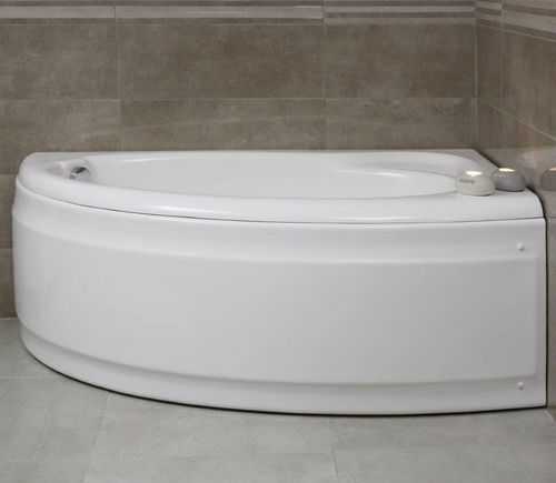 Badewanne für Eckeinbau - ASYMMETRIC EVA - hydrobs - freistehend / Acryl / Wassermassage