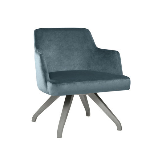 Moderner Sessel - AMA PL01 - New Life Contract - Stoff / Leder / Buche