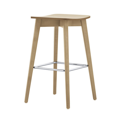 Moderner Barhocker - HELLEN SG01  - New Life Contract - Buche / Gestell aus Buche / mit 4 Beinen
