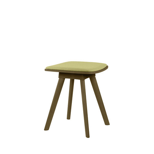 Moderner Hocker - TECLA PF03 - New Life Contract - Buche / Sperrholz / Gestell aus Buche