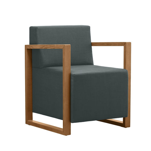 Moderner Besuchersessel - QUADRA PO01 - New Life Contract - Stoff / Leder / Kunstleder