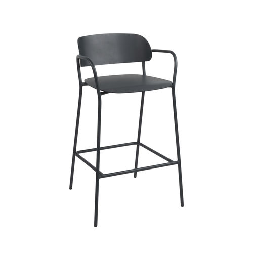 Moderner Hocker - L'ALA SG01 - New Life Contract - Aluminium / Gestell aus Aluminium / für Gewerbegebrauch