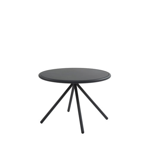 Moderner Couchtisch - L'ALA TC01 D60 - New Life Contract - Aluminium / Gestell aus Aluminium / rund