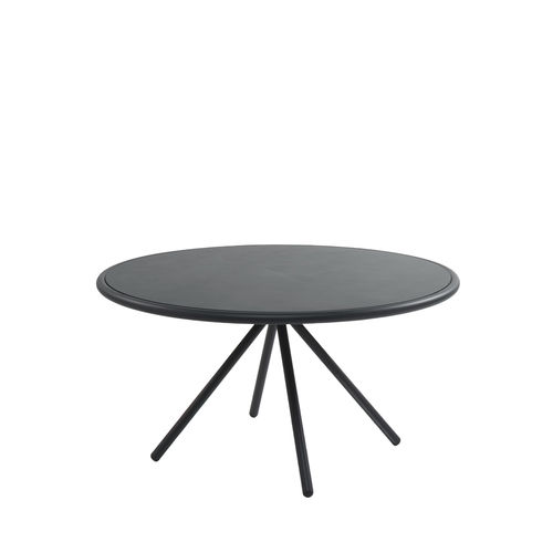 Moderner Couchtisch - L'ALA TC01 D80 - New Life Contract - Aluminium / Gestell aus Aluminium / rund