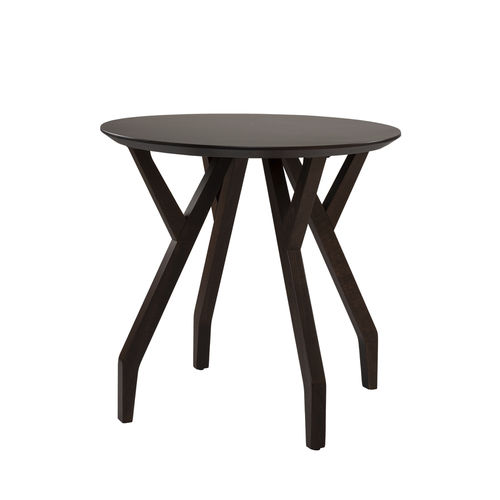 Moderner Tisch - MARTINO TV02 - New Life Contract - Massivholz / Gestell aus Massivholz / rund