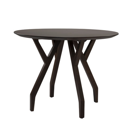 Moderner Tisch - MARTINO TV03 - New Life Contract - Massivholz / Gestell aus Massivholz / rund