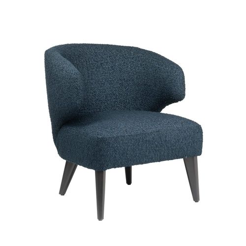 Moderner Sessel - BARBARA SMALL PL02S - New Life Contract - Leder / Stoff / Massivholz