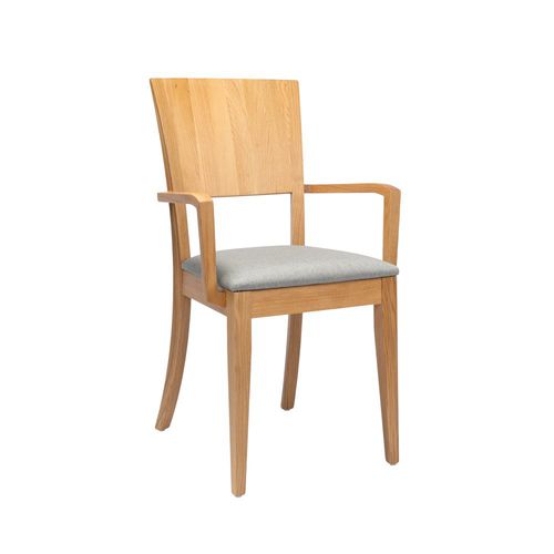 Moderner Restaurantstuhl - AMY SB02 - New Life Contract - für den Innenraum / Leder / Massivholz