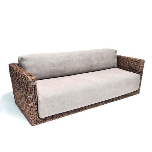 Modernes Sofa - RENE  - GOMMAIRE - Stoff / grau / Holz