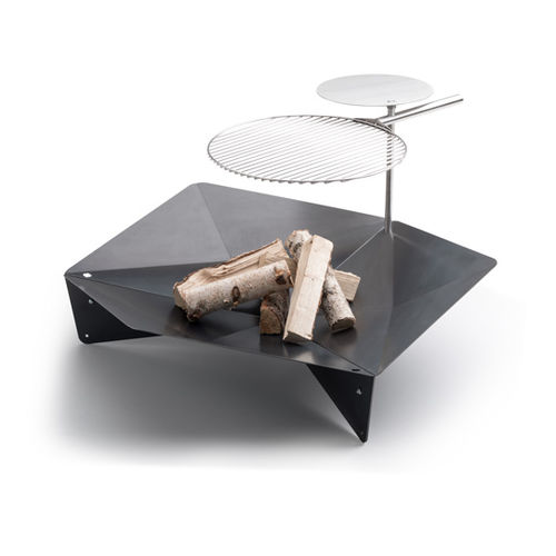 Designtisch / originell - TRIPLE TISCH - HÖFATS - Stahl / rund / mit integrierter Heizung