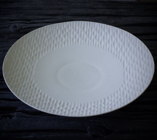 Dinner-Teller - WOK EMPREINTE - Jacques Pergay - Präsentier / rund / Limoges-Porzellan