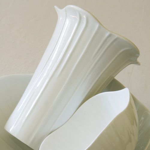 Moderne Vase - LOTUS - Jacques Pergay - Limoges-Porzellan / handgefertigt
