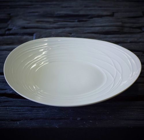 Hohler Teller - GALAXY - Jacques Pergay - rund / Limoges-Porzellan / für Gourmetrestaurant
