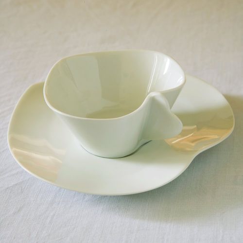 Limoges-Porzellan-Kaffeetasse - COEUR - Jacques Pergay - für Restaurants