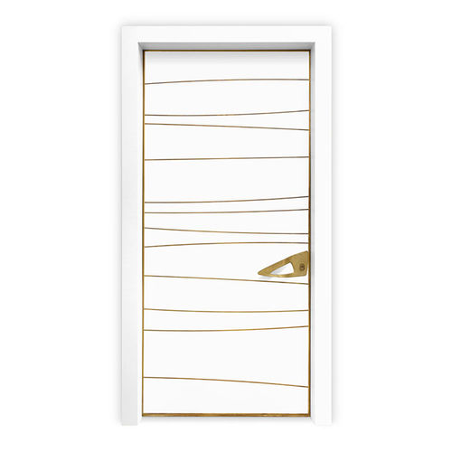 Eingangstür - LENA - REMO Security Doors - Holz / galvanisiertem Stahl / Messing