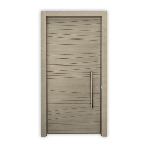 Eingangstür - SIMMS - REMO Security Doors - Holzfurnier / galvanisiertem Stahl / einflügelig