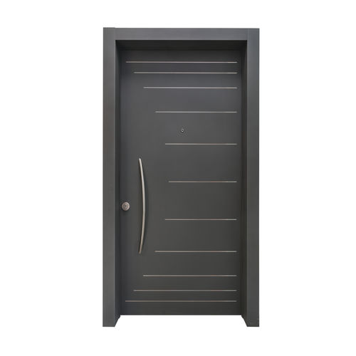Eingangstür - YAMUNA - REMO Security Doors - galvanisiertem Stahl / einflügelig / ohne Verglasung
